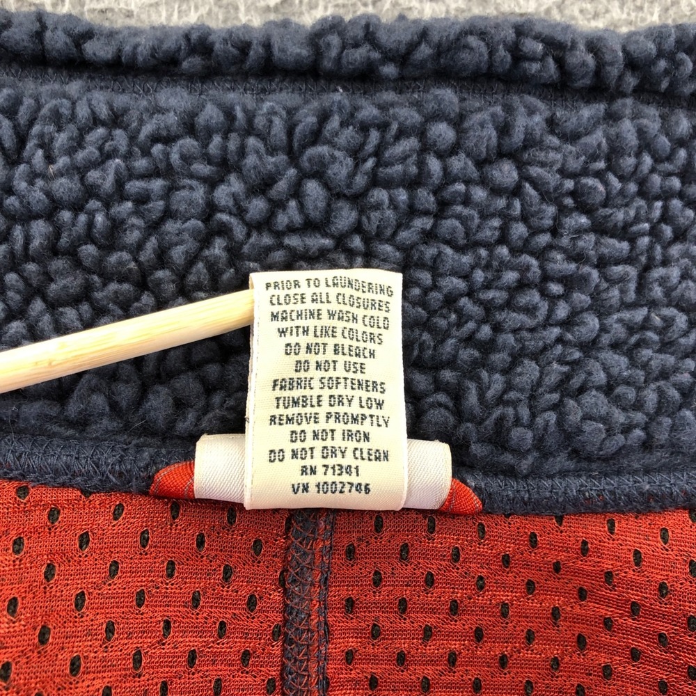LL Bean Jacket Womens Large Blue Mountain Pile Fleece Full Zip Deep Sherpa - Picture 8 of 12